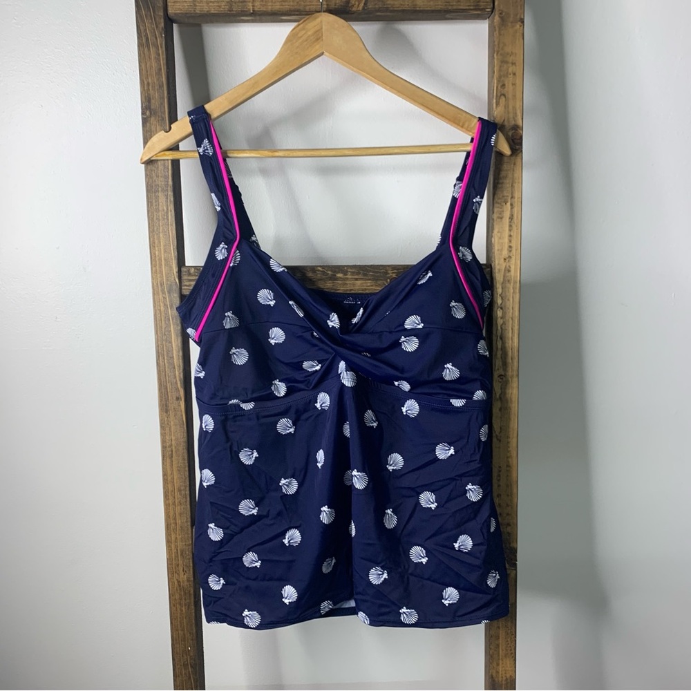 Kim Rogers Seashell Pattern Tankini Top